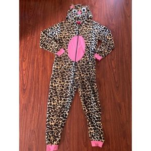 Women's cheetah print onesie